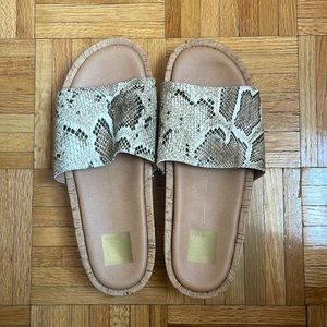 Dolce vita snake print platform sandals size 9